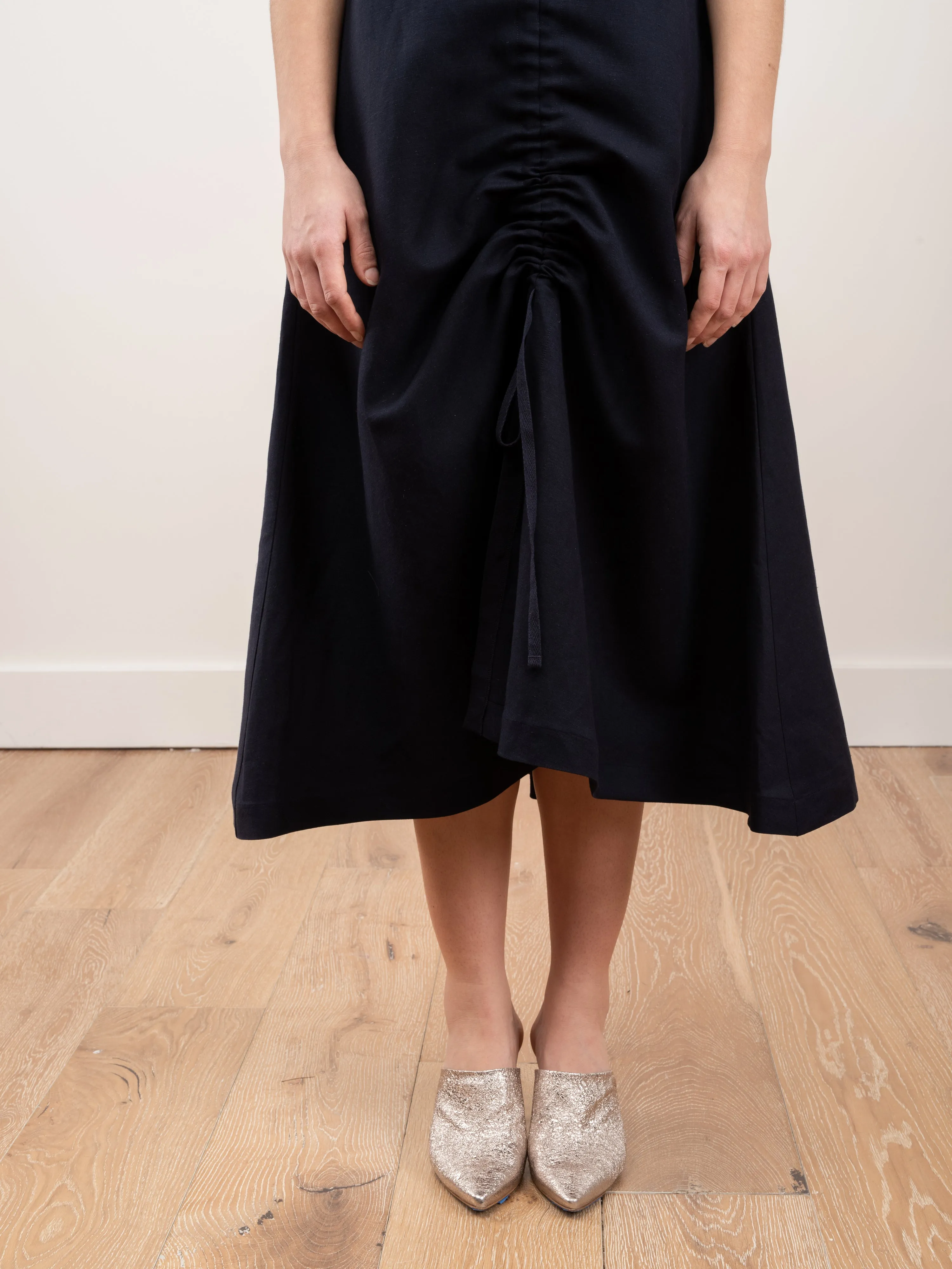 ruched front dress