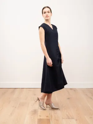 ruched front dress
