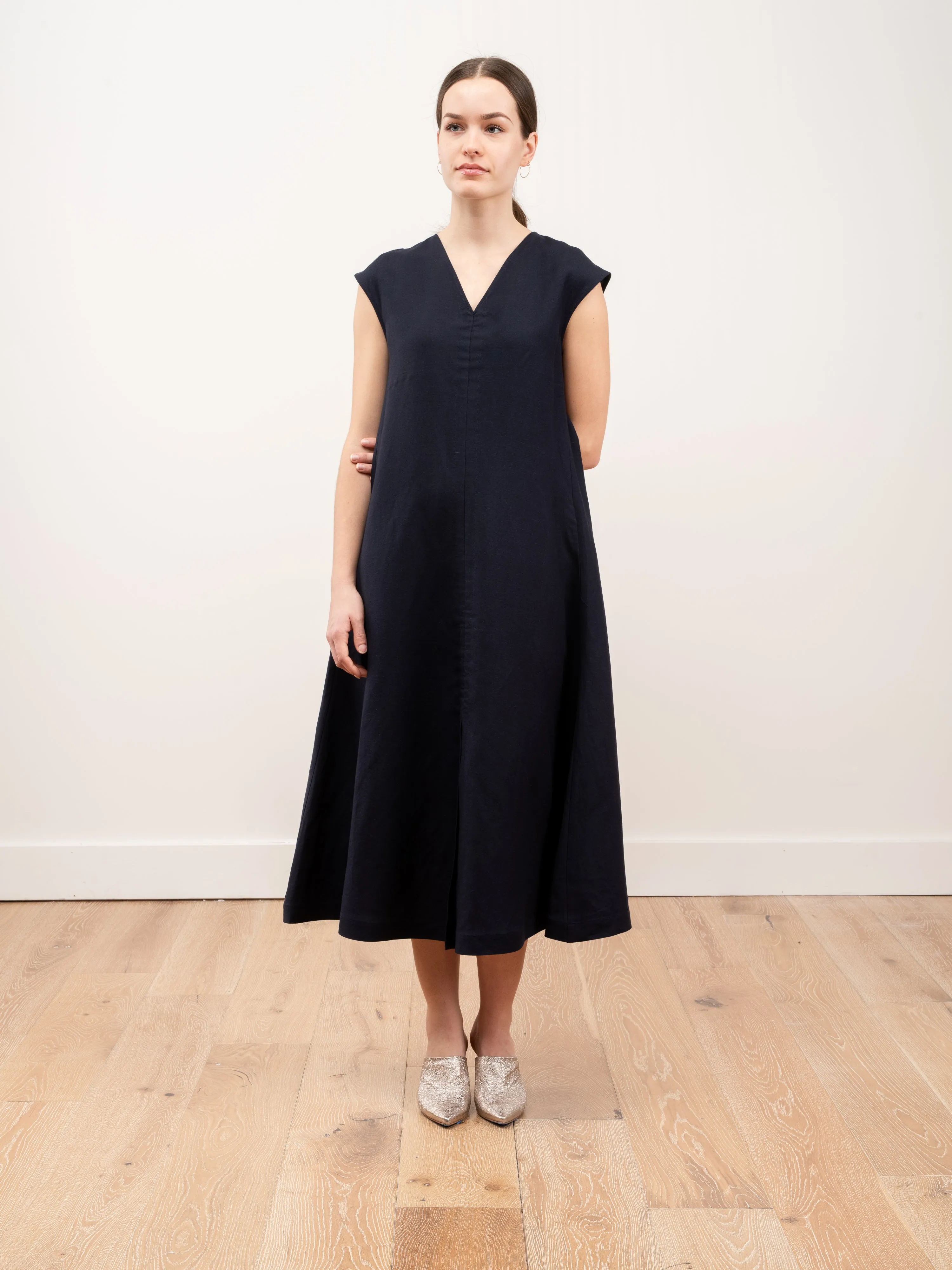 ruched front dress