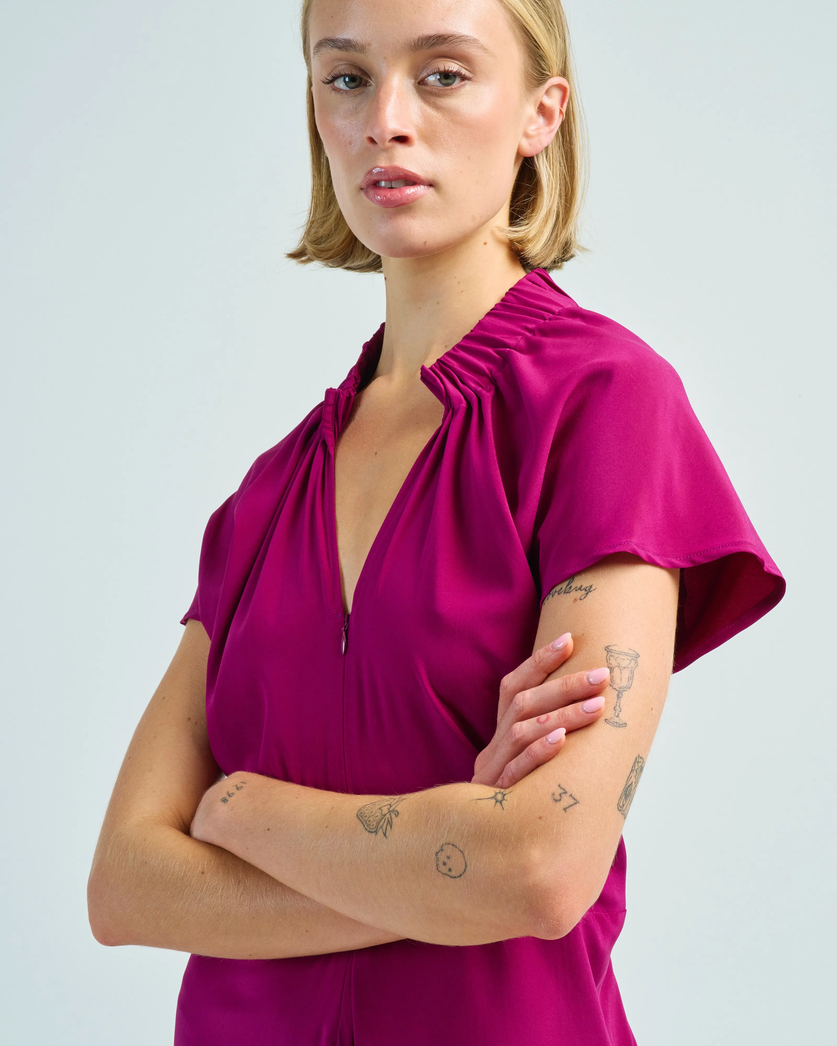 ruched stella dress