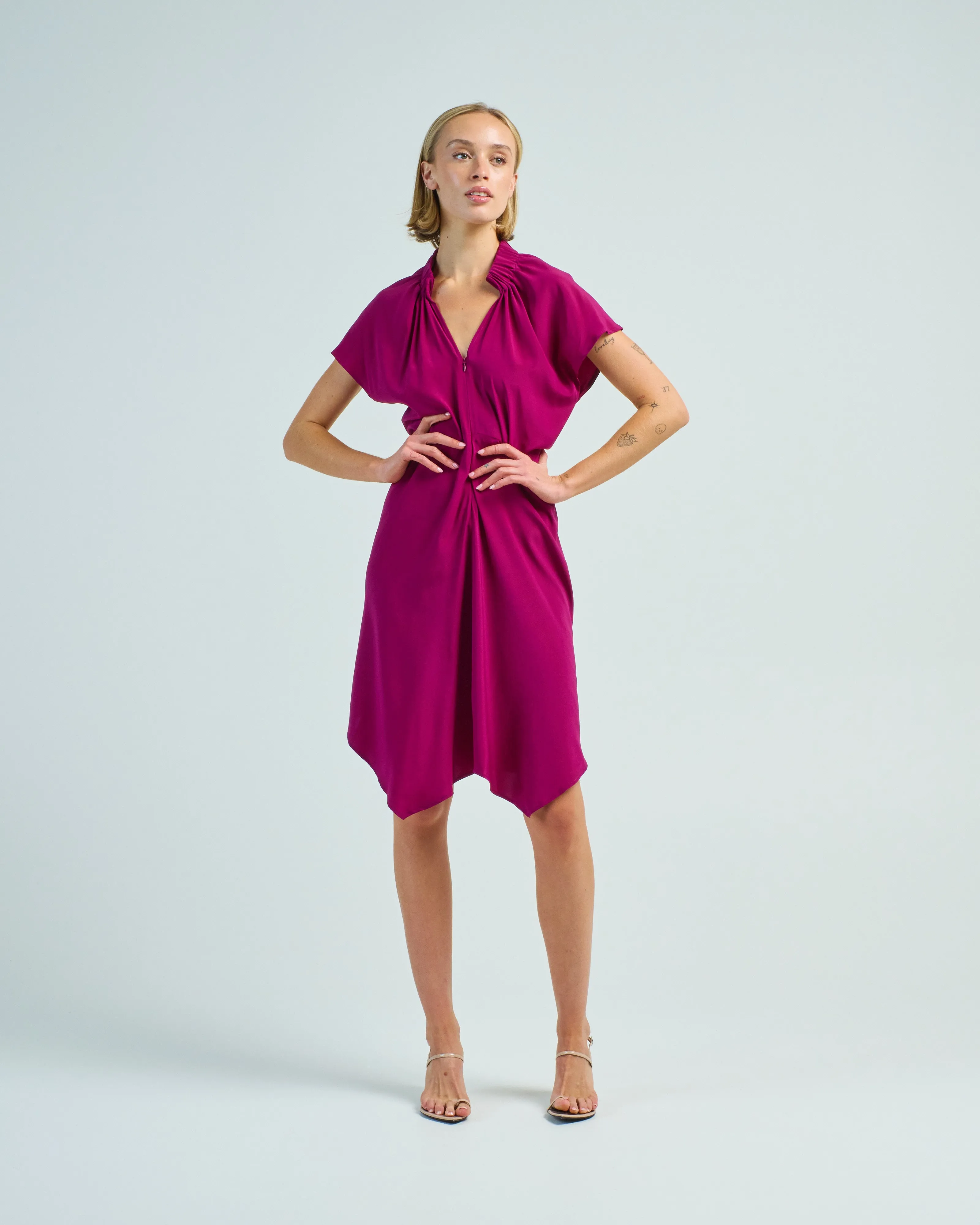 ruched stella dress