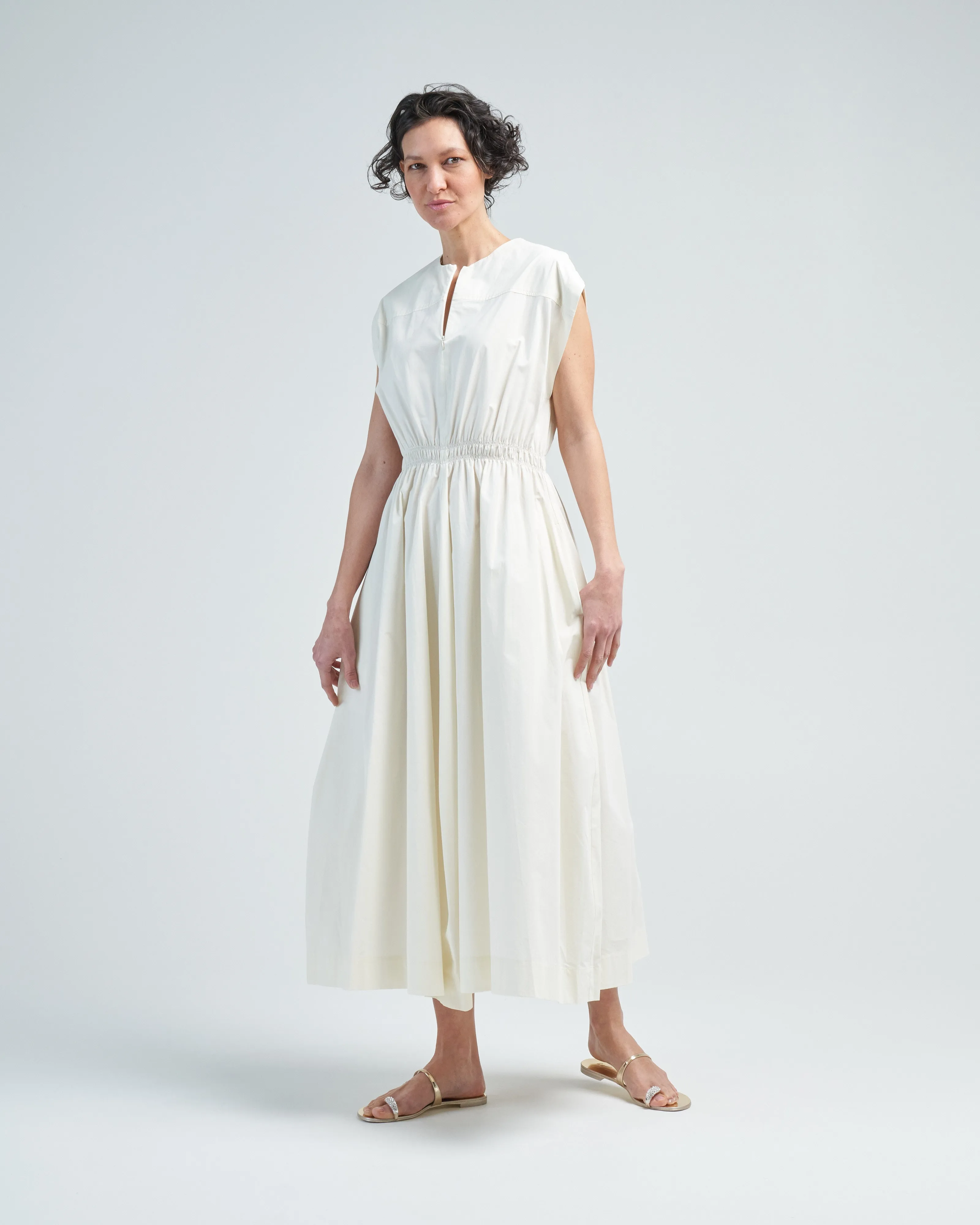 ruched waist dress