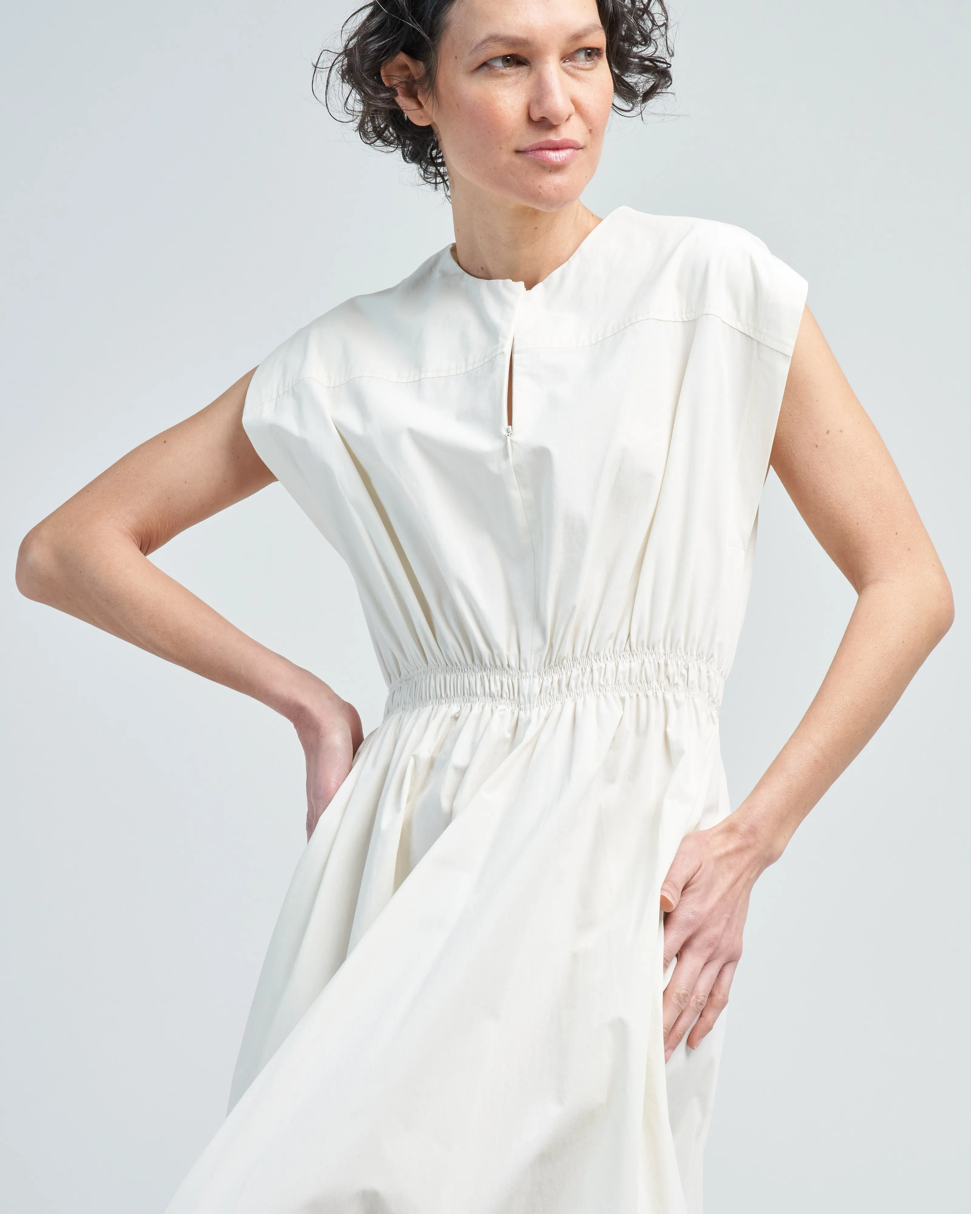 ruched waist dress