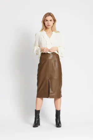 RUE DE FEMME Nuva Leather Skirt