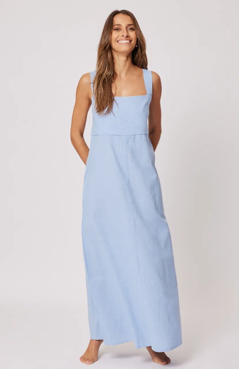 SARA DRESS || BLUE CHAMBRAY