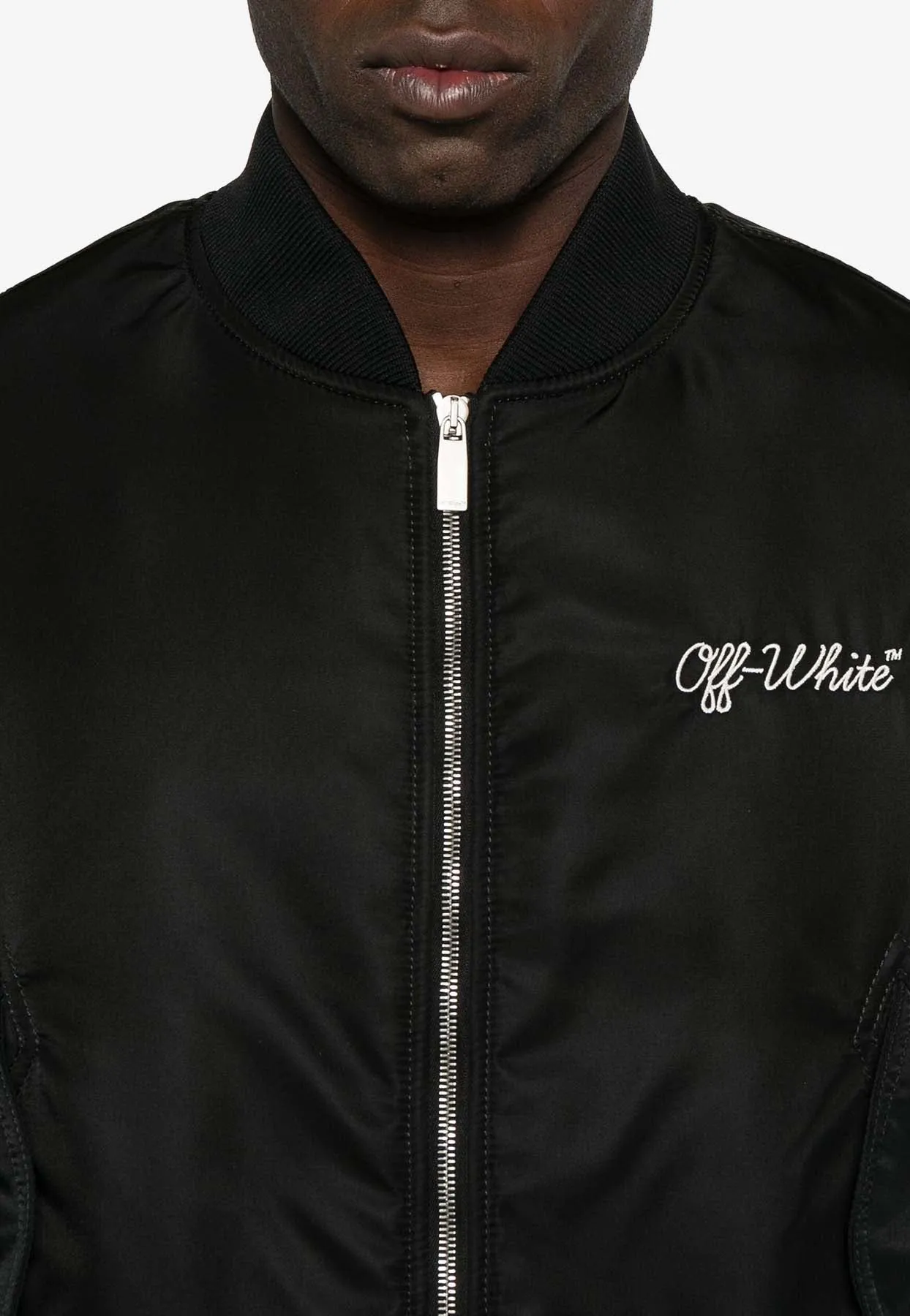 Script NYL Logo Embroidered Bomber Jacket