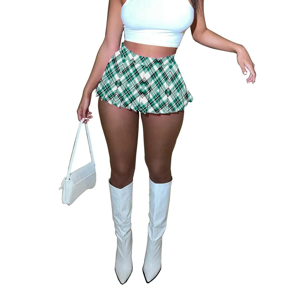 Sexy High Waist Mini Pleated Skirts