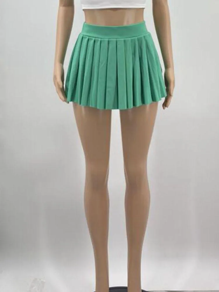 Sexy High Waist Mini Pleated Skirts