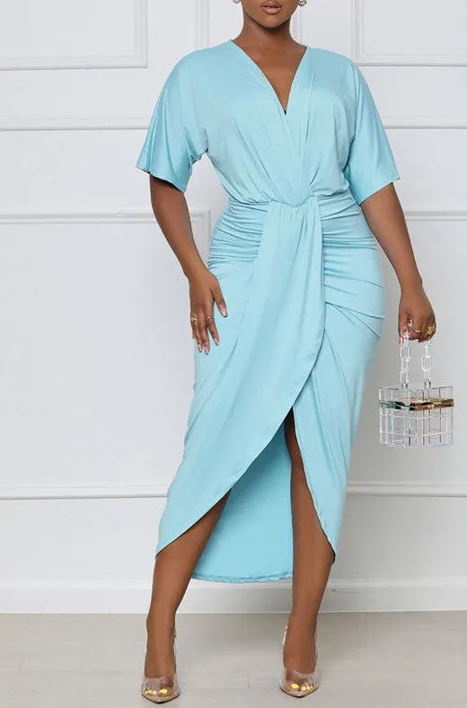 #SEXY MAXI WRAP DRESS