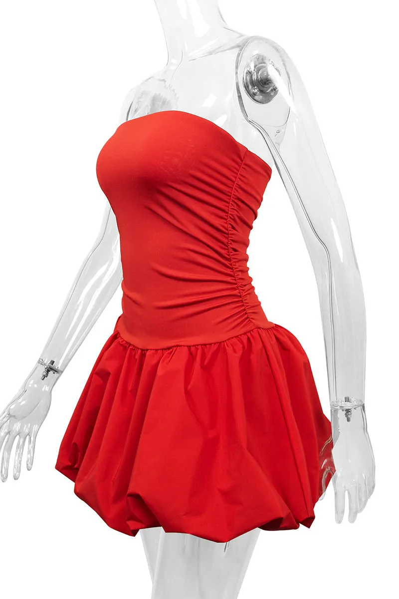 Sexy Ruffle Flounce U Neck Sling Dresses
