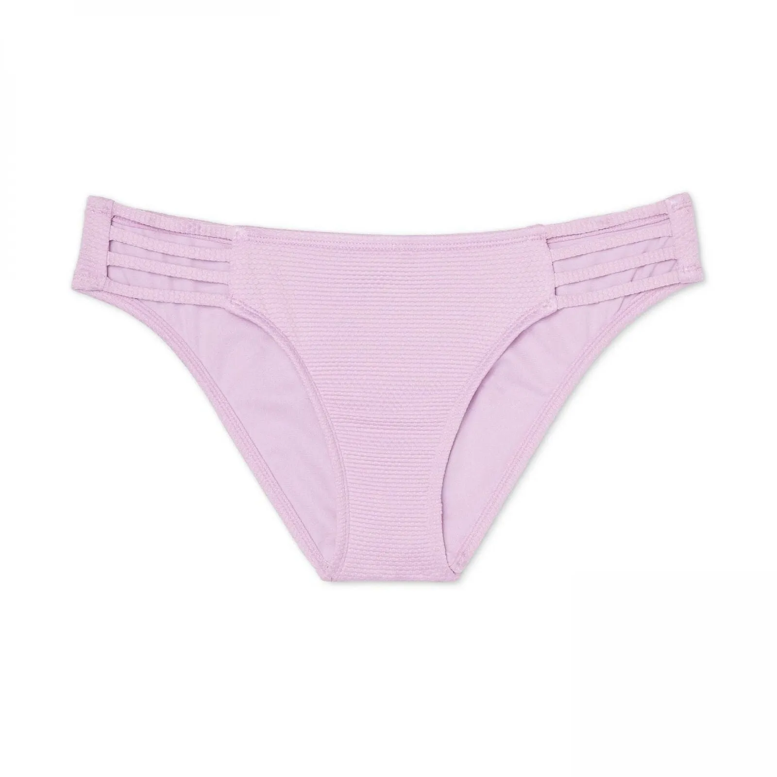 Shade & Shore Women's Textured Strappy Hipster Bikini Bottom