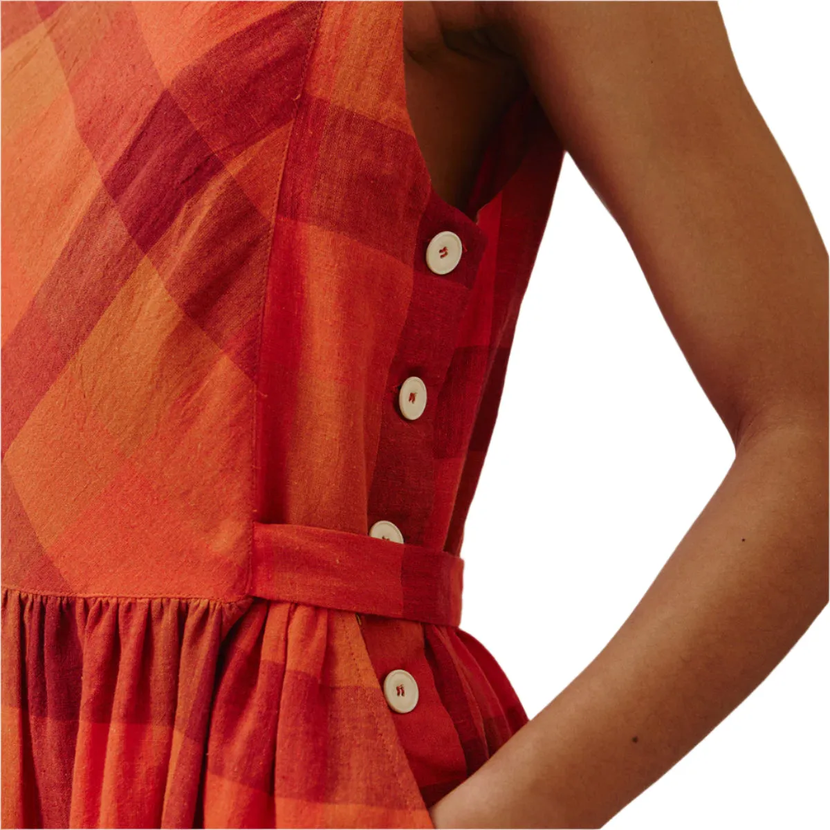 Sideline Frankie Dress Red Check