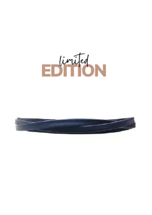 Skinny Wrap Belt Marine