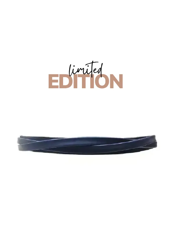 Skinny Wrap Belt Marine