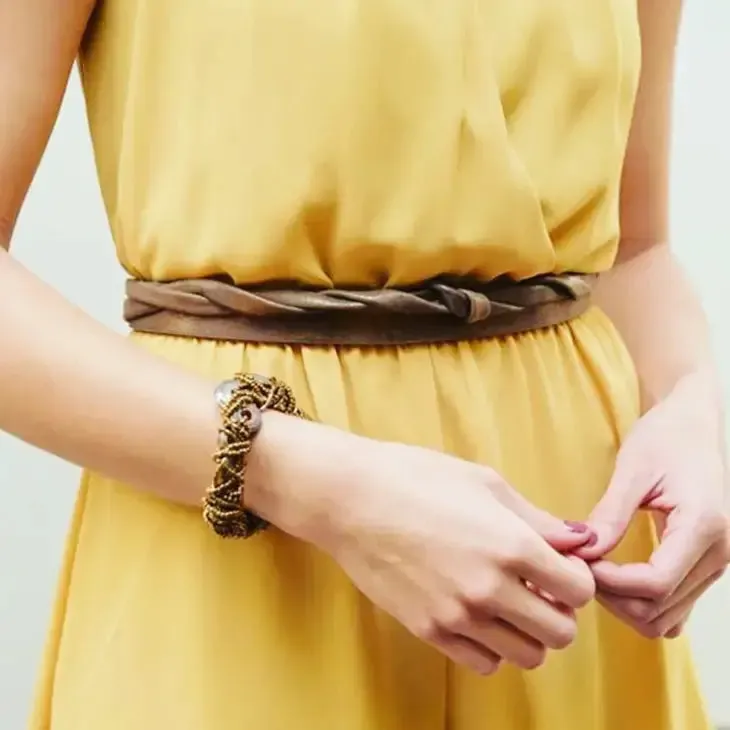 Skinny Wrap Belt Marine
