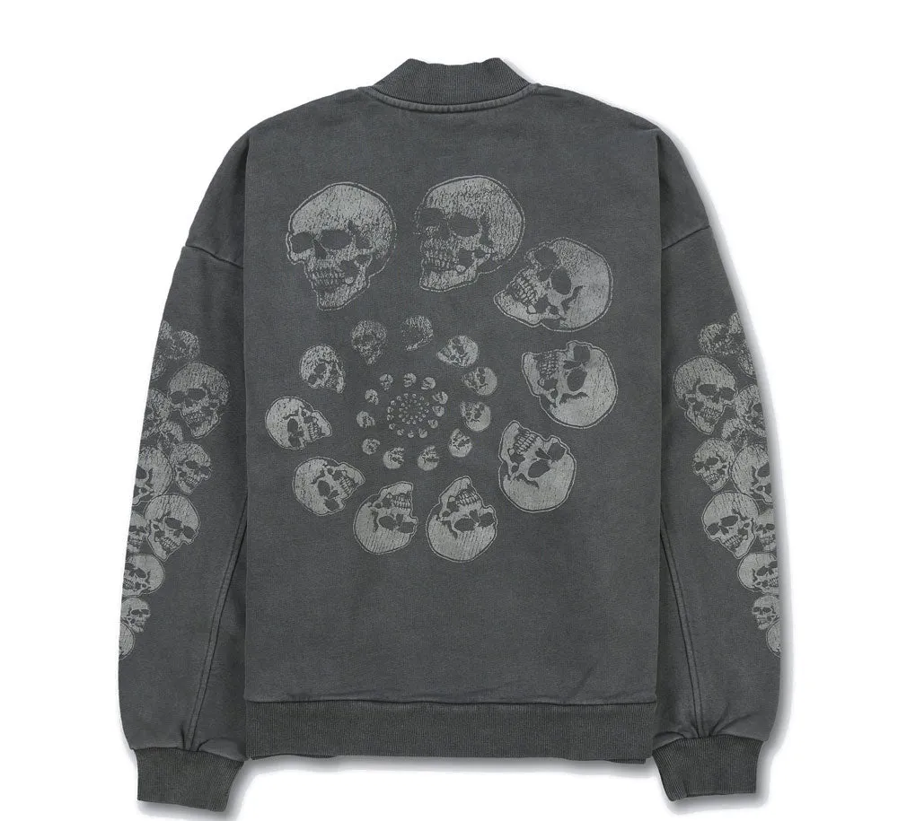 Skull Spiral Quarter Zip
