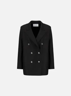 Slouchy peacoat light pressed wool