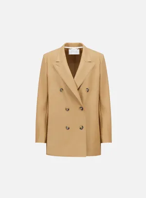 Slouchy peacoat light pressed wool