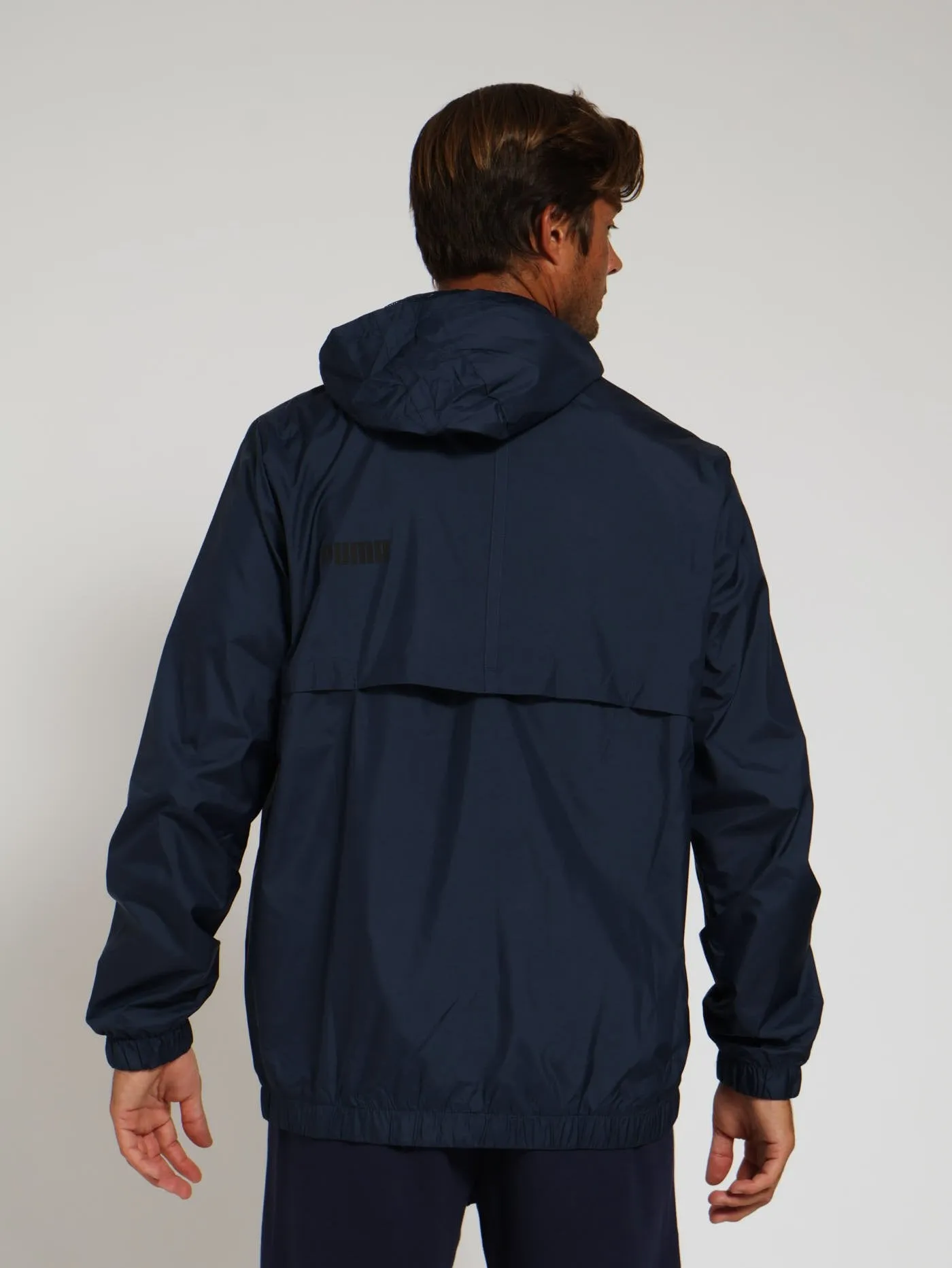Solid Windbreaker - Peacoat