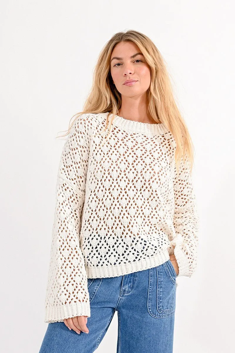 STITCH KNIT LOOSE JUMPER