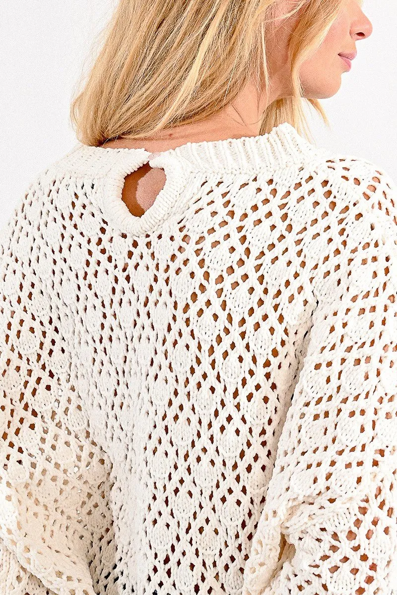 STITCH KNIT LOOSE JUMPER