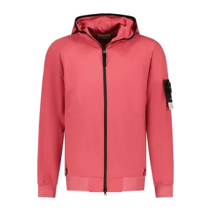 STONE ISLAND SOFT-SHELL ZIP-UP JACKET PINK
