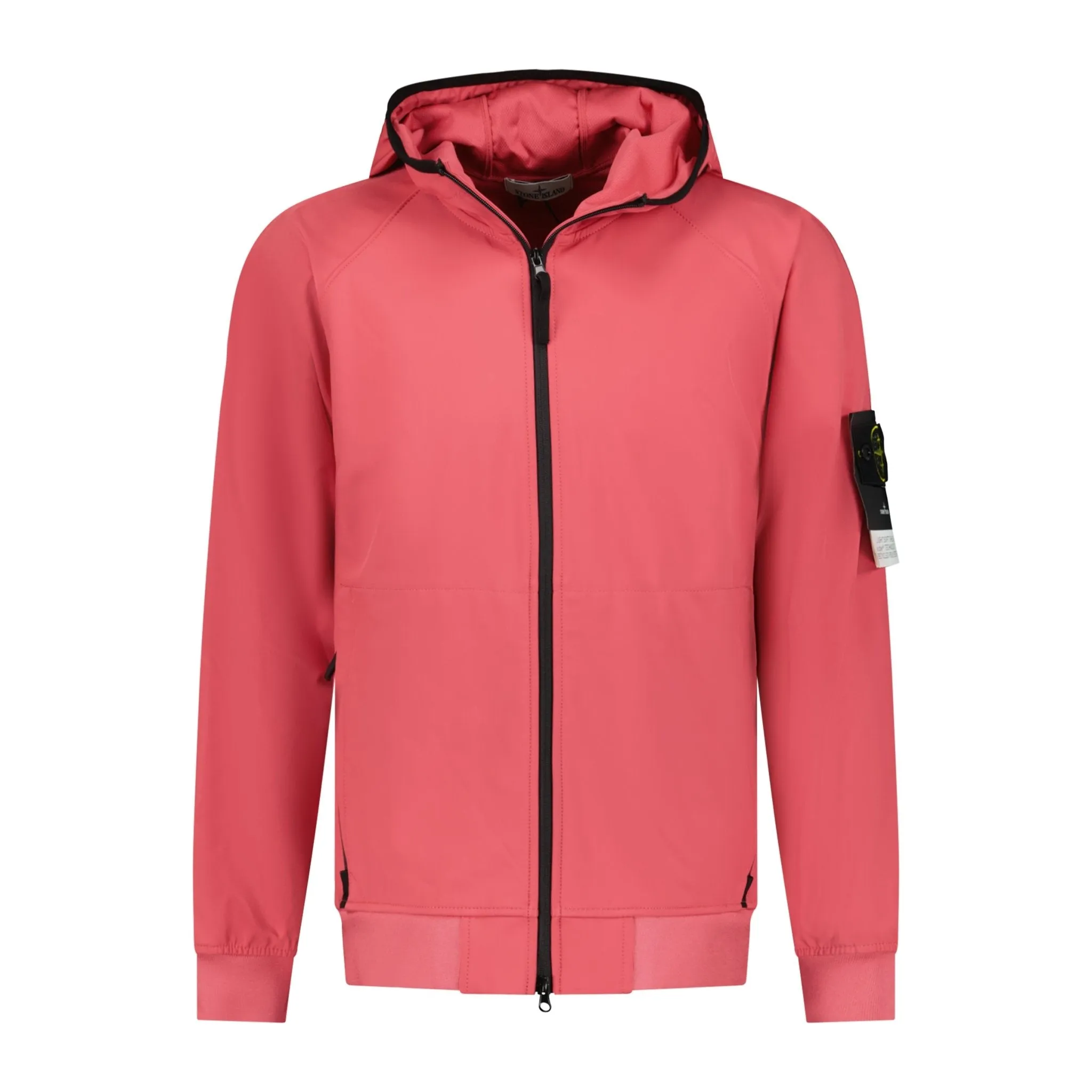 STONE ISLAND SOFT-SHELL ZIP-UP JACKET PINK