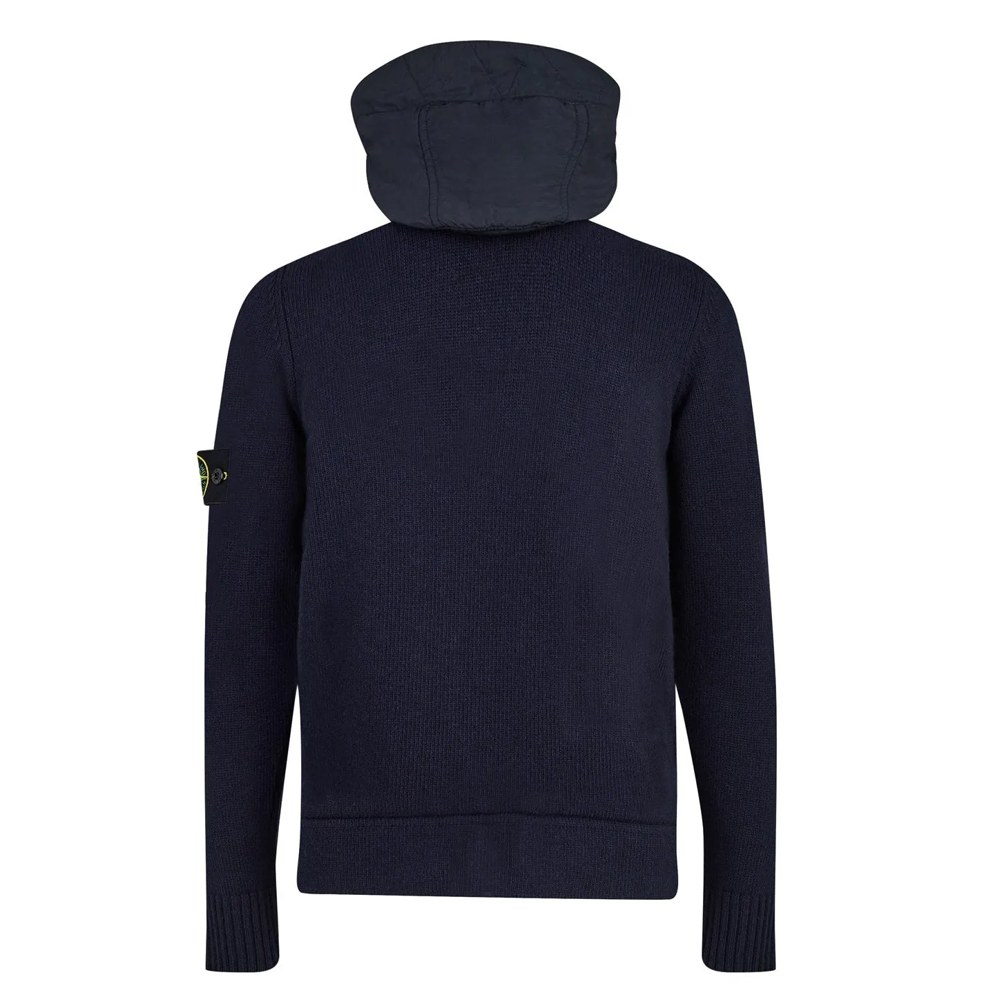 STONE ISLANDNylon Metal Hood Zip-Up Knit Navy