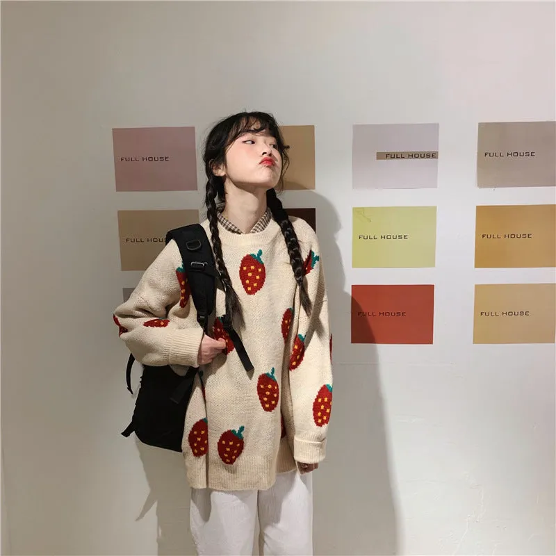 “STRAWBERRY” SWEATER W112014