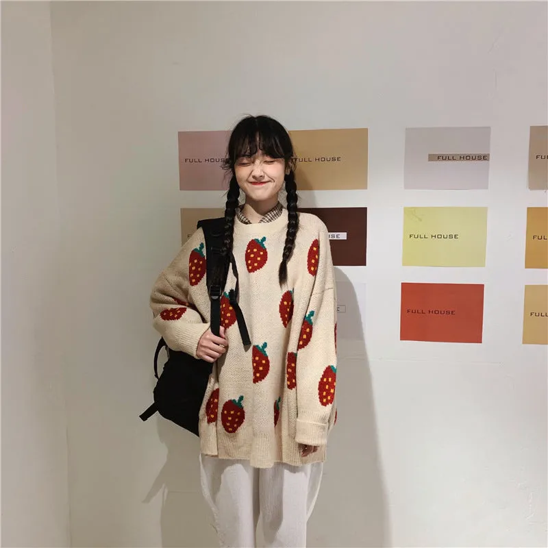 “STRAWBERRY” SWEATER W112014