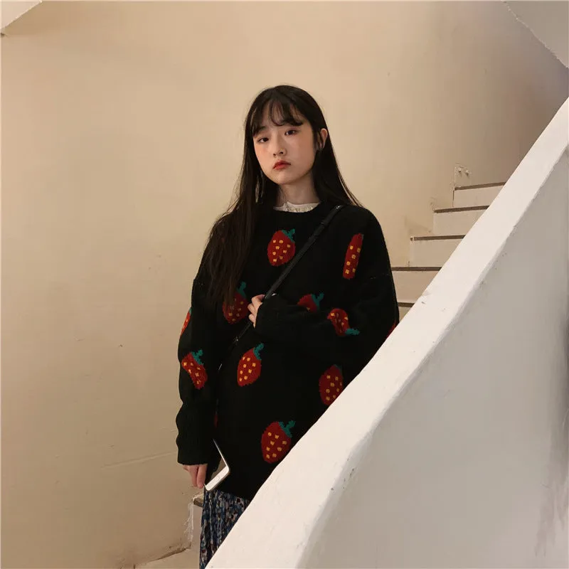 “STRAWBERRY” SWEATER W112014