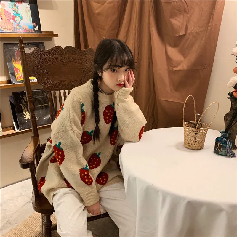 “STRAWBERRY” SWEATER W112014