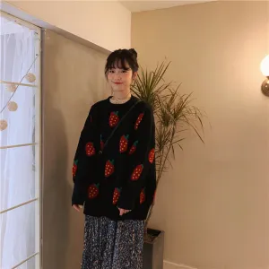“STRAWBERRY” SWEATER W112014