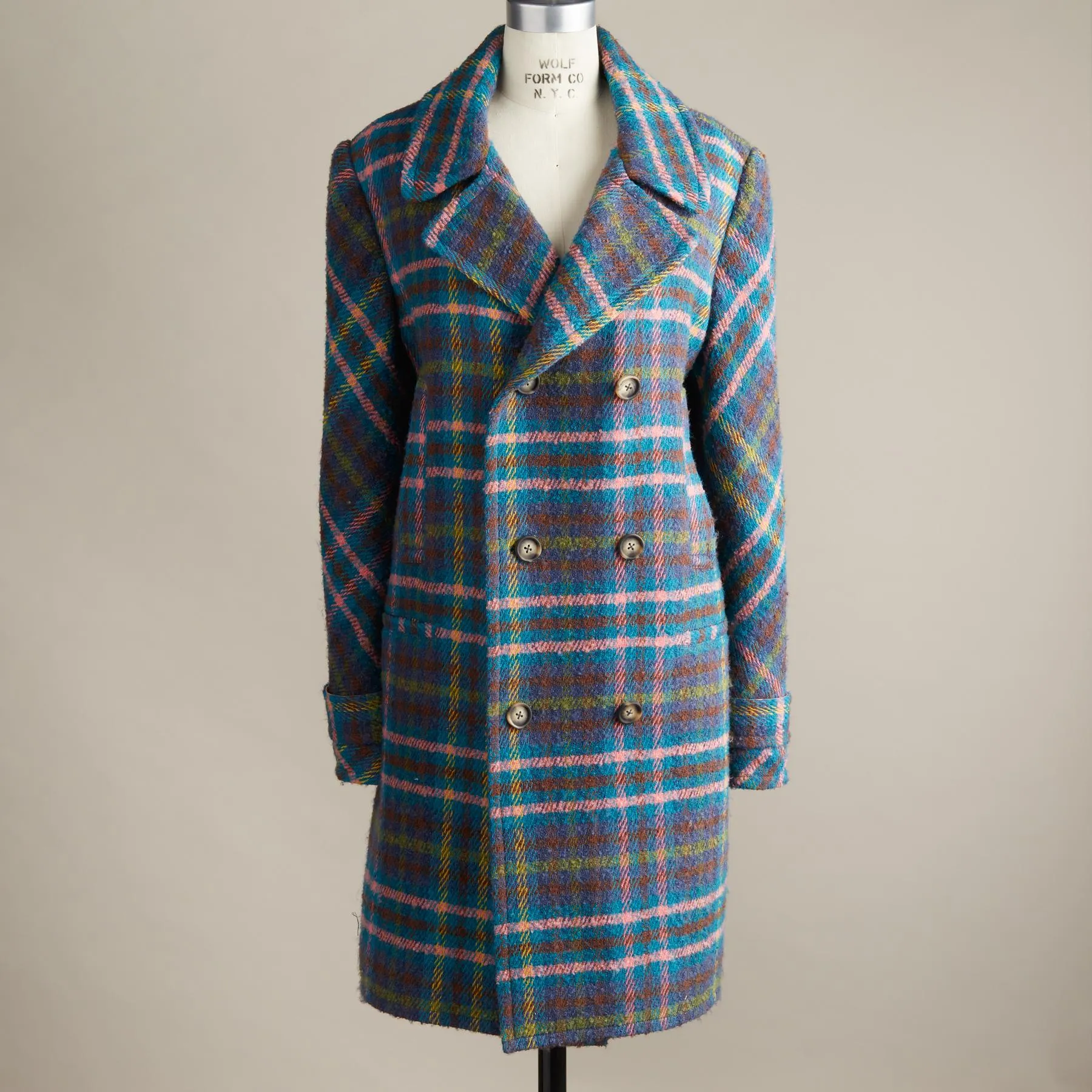 Tea & Toast Plaid Coat