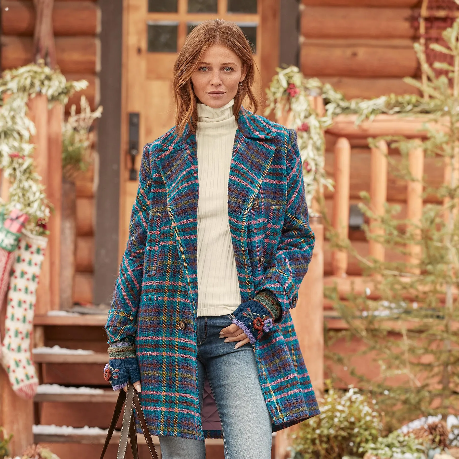 Tea & Toast Plaid Coat