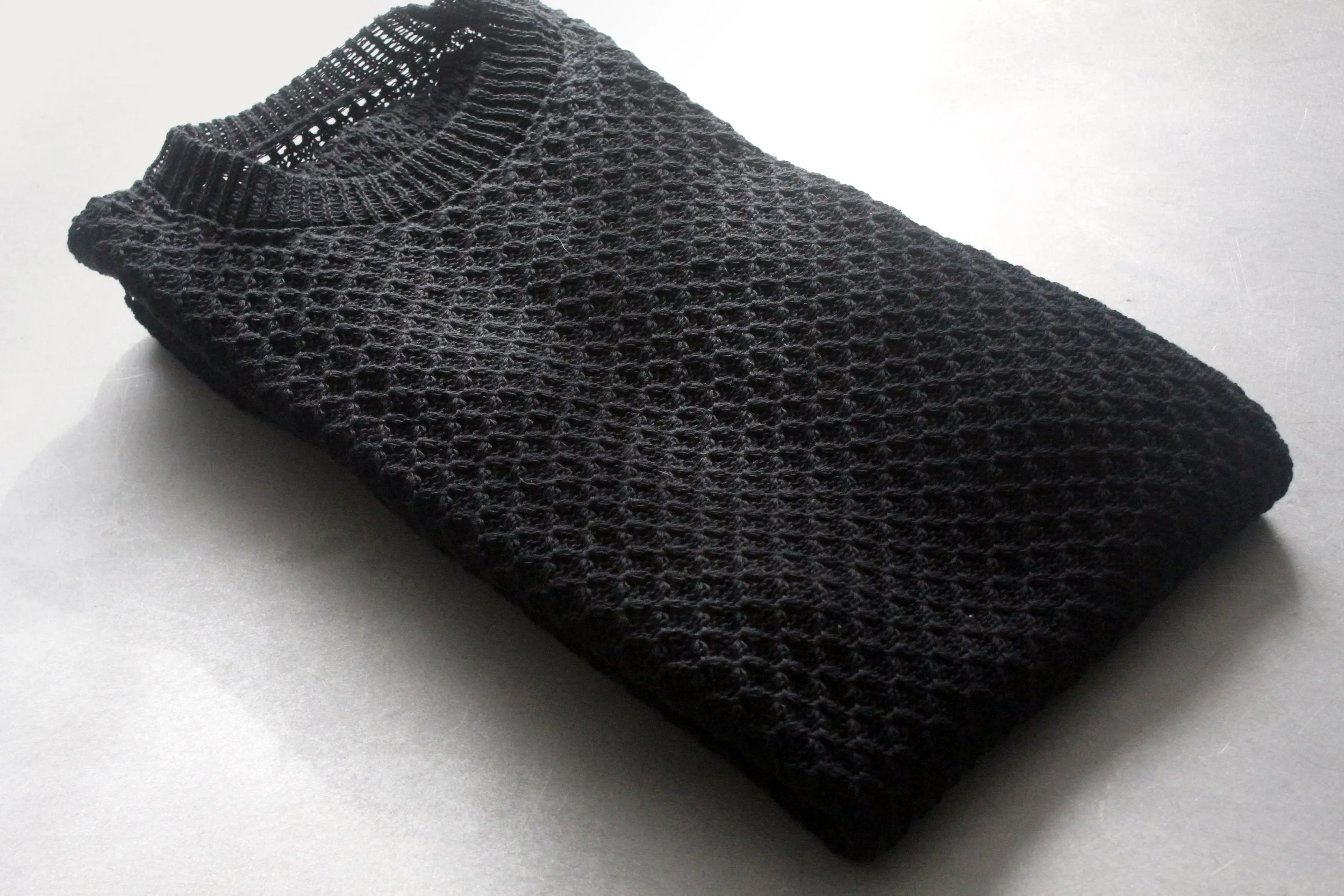 textured dress in black