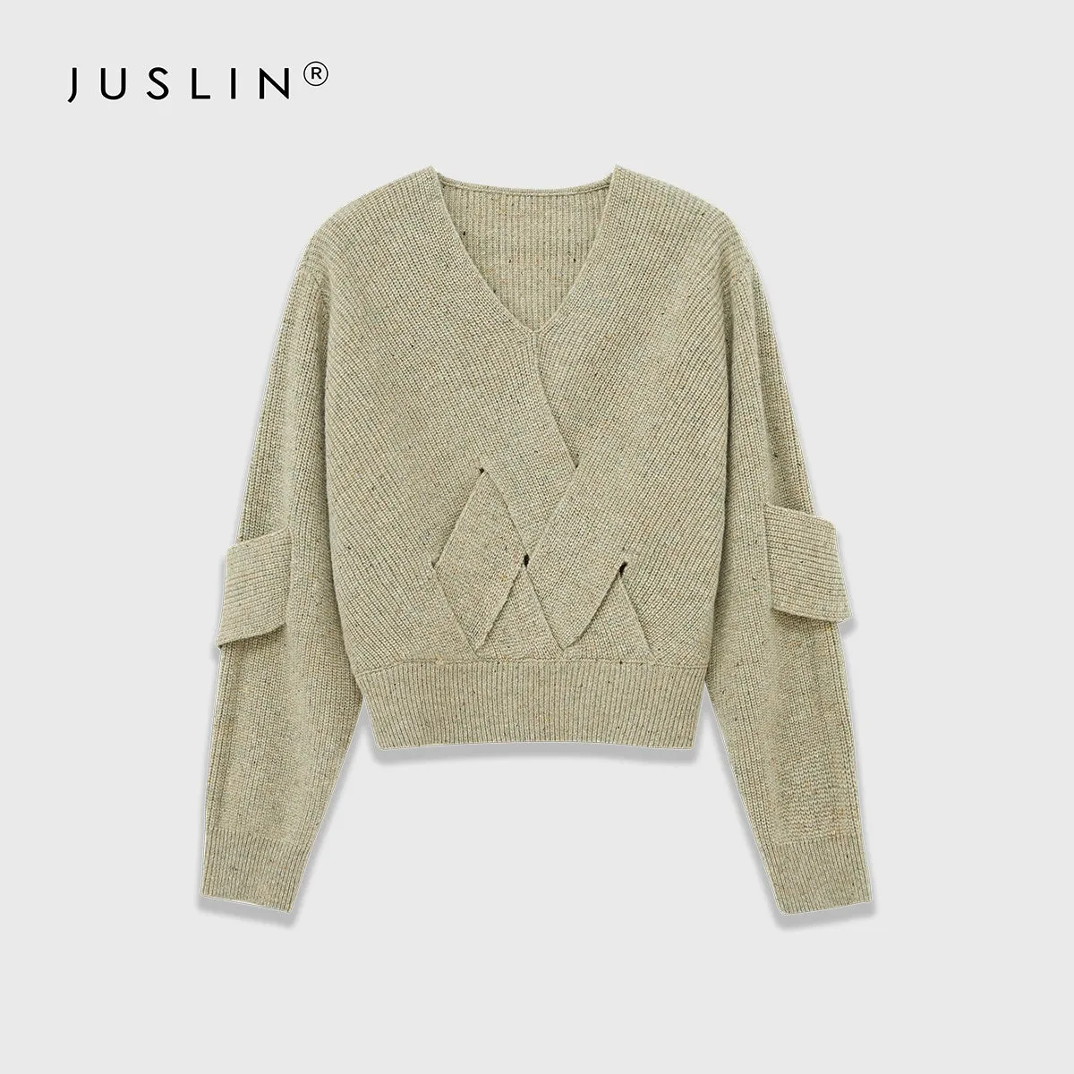 Textured V-Neck Sweater