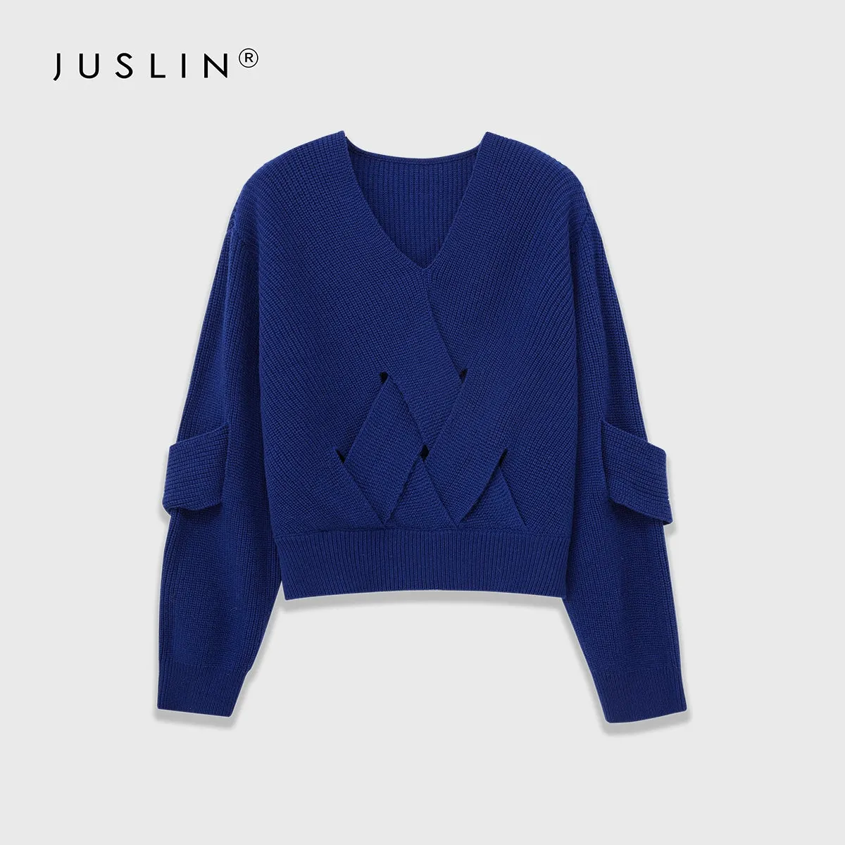 Textured V-Neck Sweater