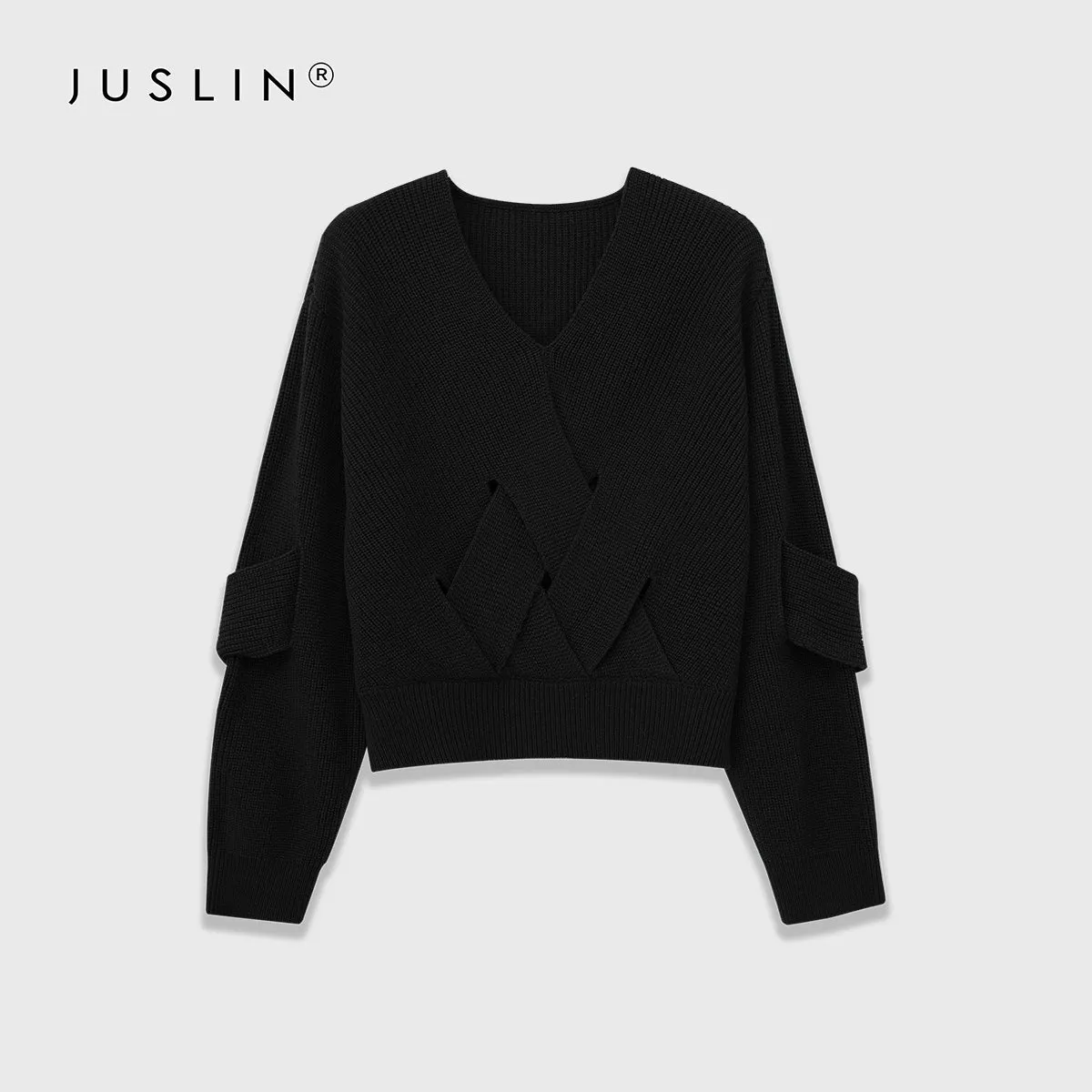 Textured V-Neck Sweater
