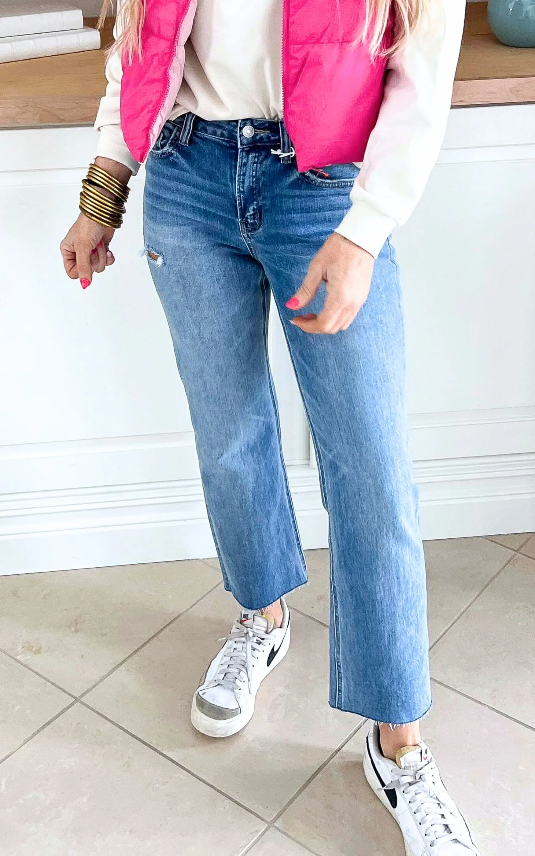 The Adele High Rise Straight Denim Jeans | Flying Monkey by Vervet** - Final Sale