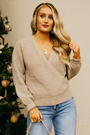 The Jewell Wrap Sweater