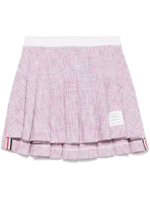 Thom Browne Mini Skirt In Tweed