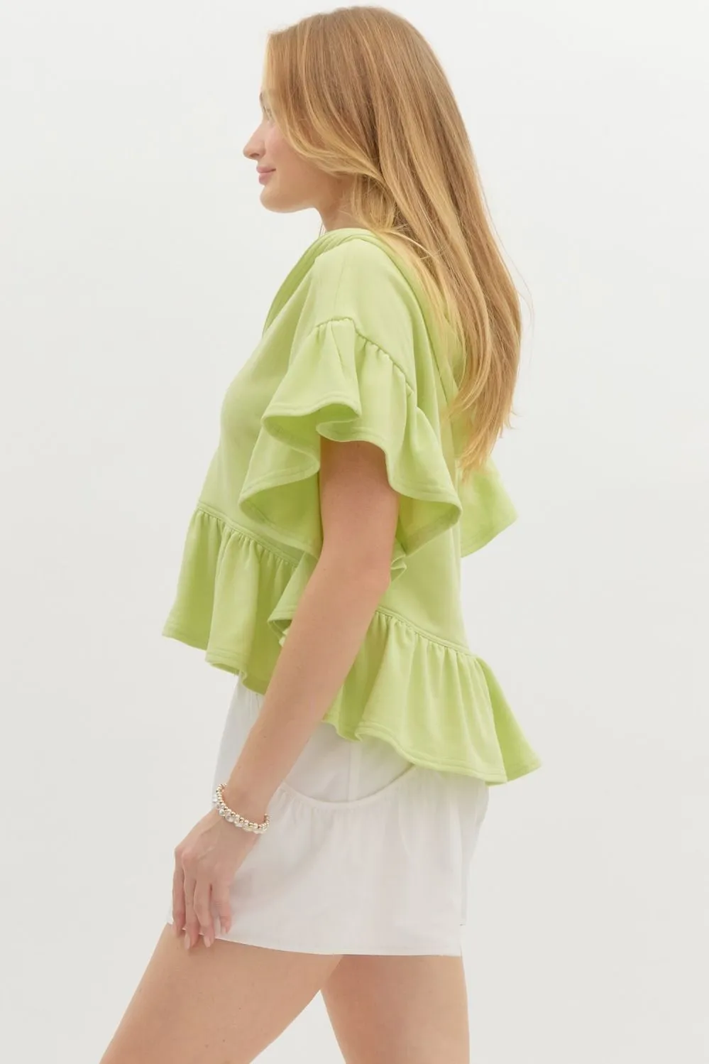 Tiana Ruffle Hoodie