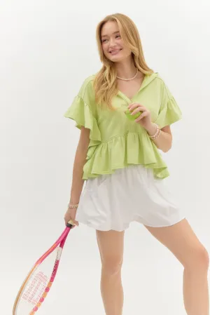Tiana Ruffle Hoodie