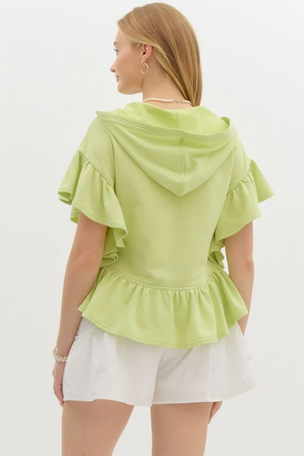 Tiana Ruffle Hoodie