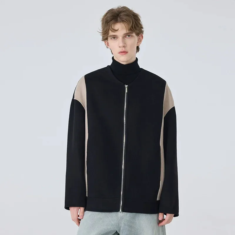 Two-Tone Zip-Up Jacket