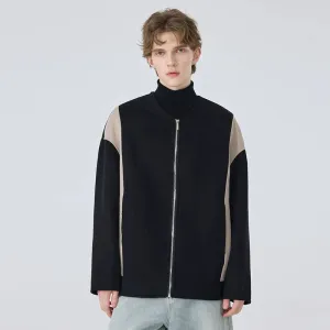 Two-Tone Zip-Up Jacket