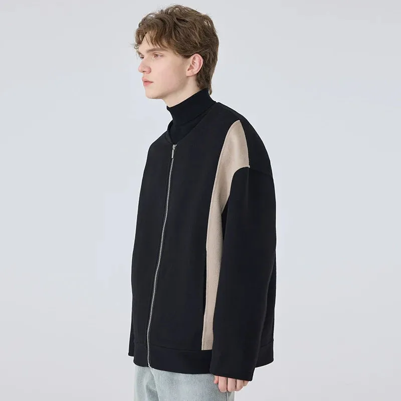 Two-Tone Zip-Up Jacket
