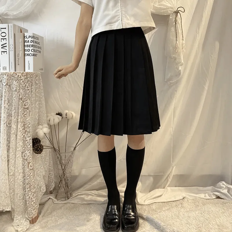 Uniform Pleated Skirt