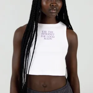 Use The Internet White Tank